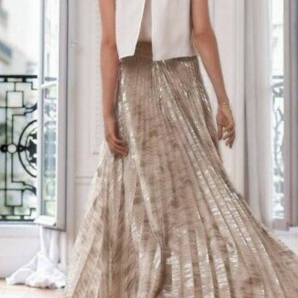 Moulinette Soeurs Midlight Maxi Pleated Skirt Size 4P - Picture 4 of 7